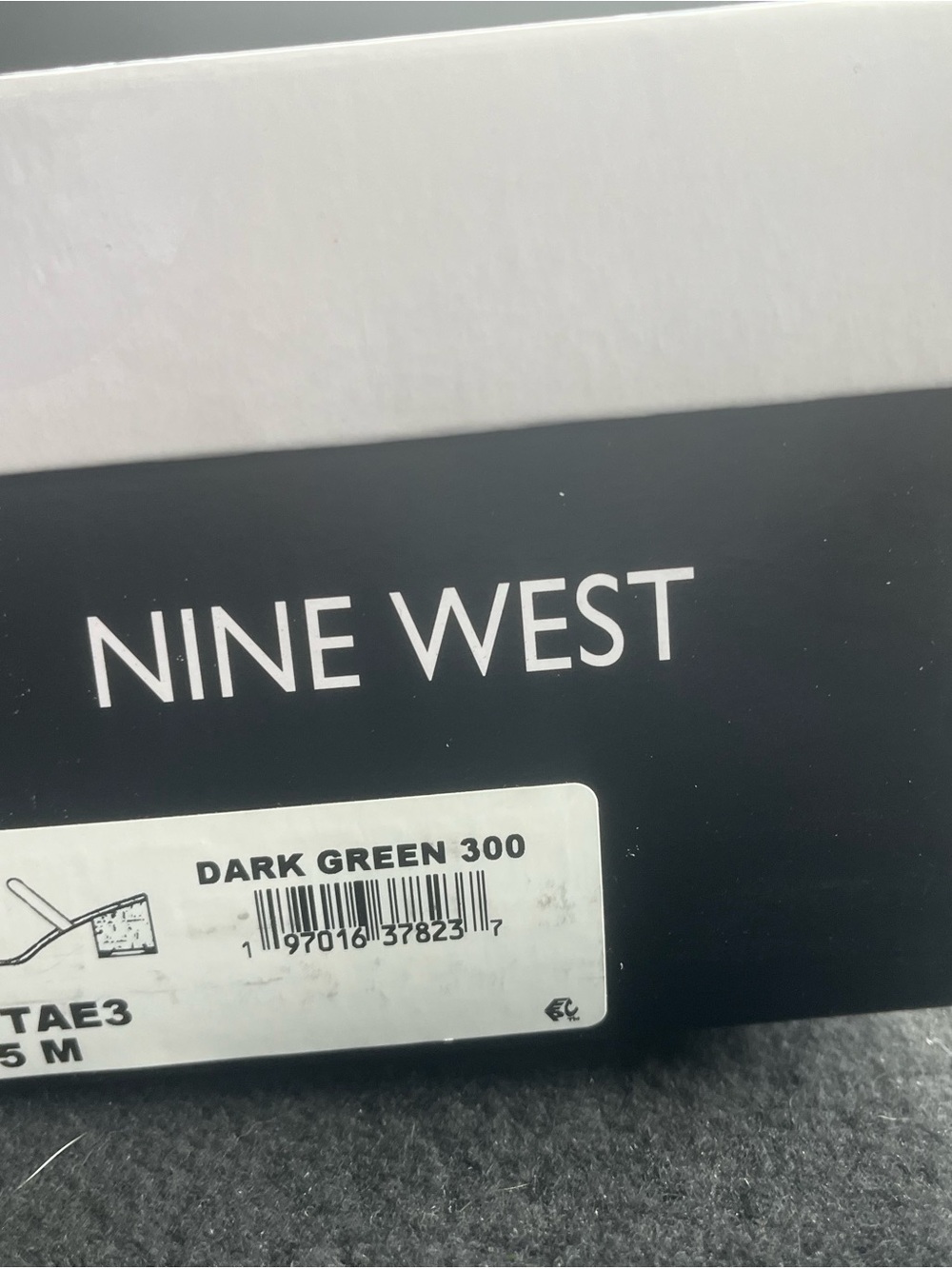 Nine West Dark Green 300 Patent Cork Block Heel Sandals - Picture 7 of 8